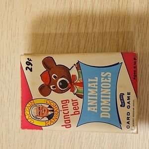 Captain Kangaroo Dancing Bear Animal Dominoes Card Game